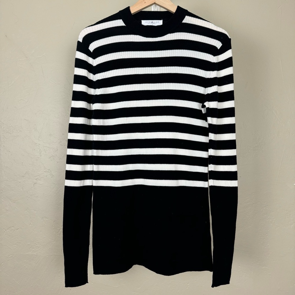 Everlane The Breton Ribbed Sweater Striped Knit Top